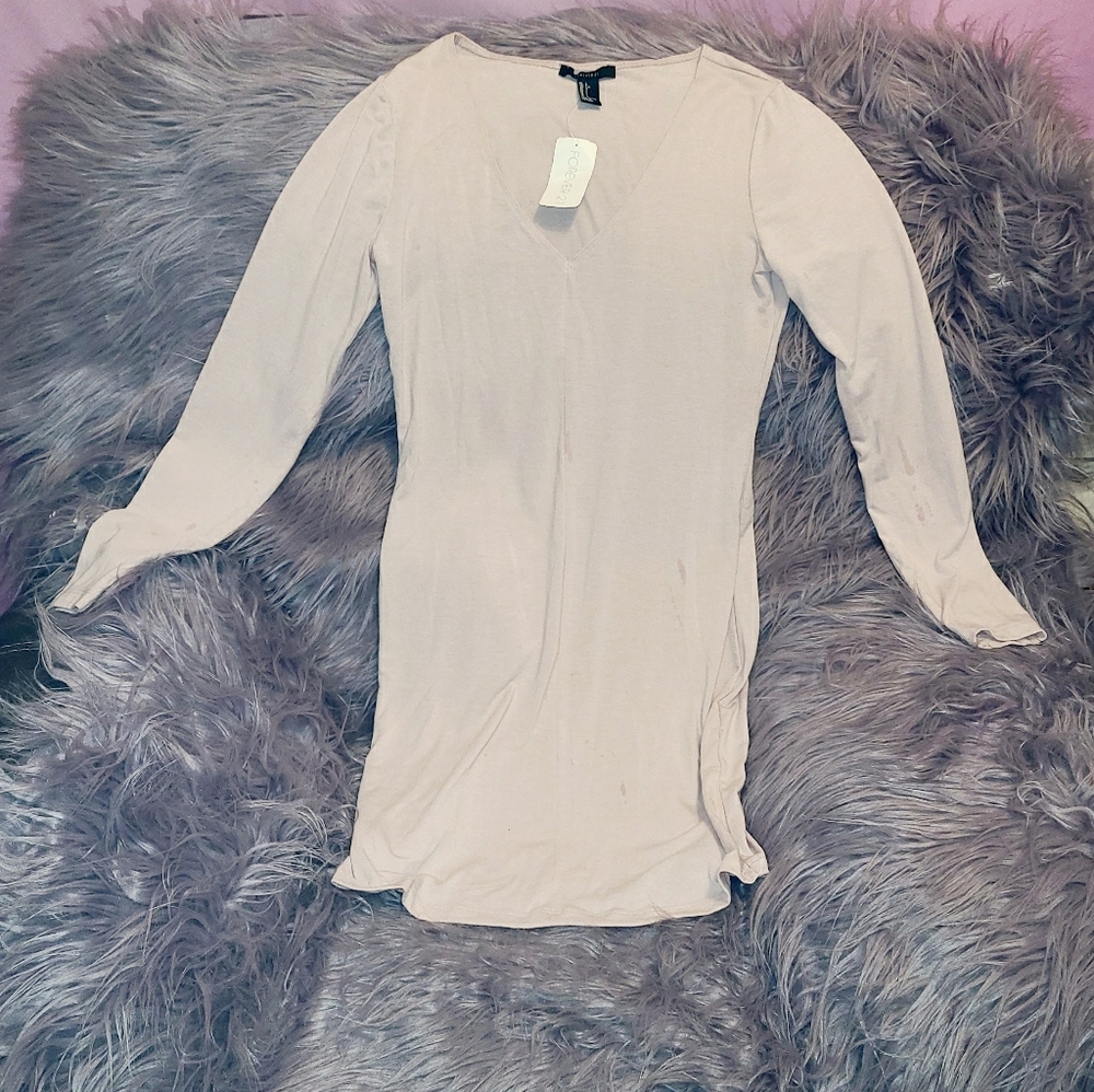 Cute Light Pink Stretch Bodycon Dress NWT Size L
